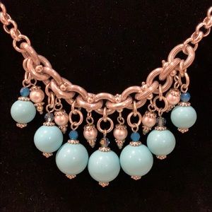 Brighton Bauble bath turquoise bead necklace